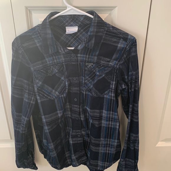 Columbia Tops - Columbia navy flannel